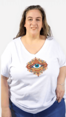 Remera Ojo M&iacute;stico Blanca